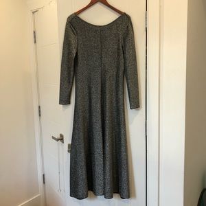 Zara Silver Sparkly Maxi Dress